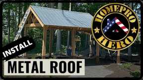 Can YOU Install a Metal Roof Yourself?  Pavillion | DIY