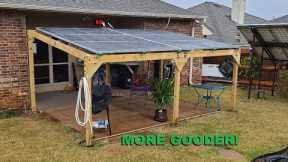Backyard solar panel pergola (veranda, canopy) - rebuild, strengthening, and upgrades completed