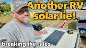 Breaking the RV solar RULES, full install for simple RV solar! #RVlifestyle #RVlife #RVsolar