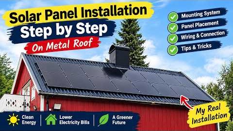 How I Installed Solar Panels on a Metal Roof | My Real Installation Step by Step