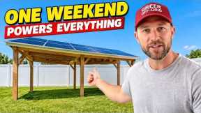 How to Build a DIY Solar Pergola That Powers Your Whole Home (Step By Step)