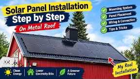 How I Installed Solar Panels on a Metal Roof | My Real Installation Step by Step