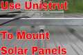 How to mount solar panels using